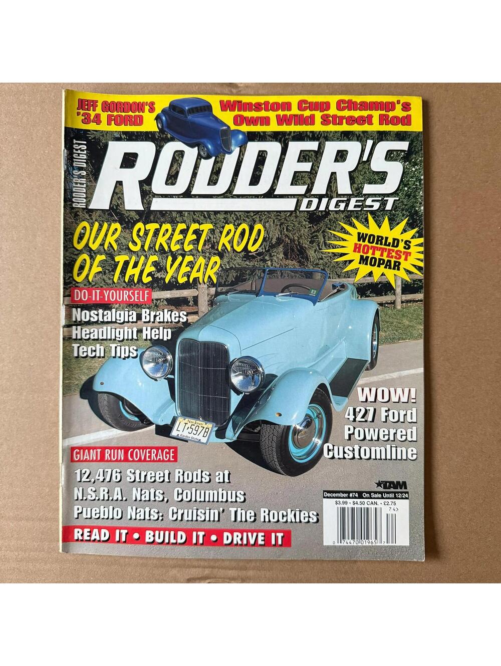 Vintage Hot Rodder Chevy Auto Magazine Custom Rodder B2